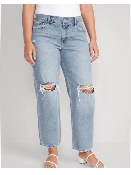 Old Navy Denim - Old Navy Mid-Rise Boyfriend Loose Jeans - Blue